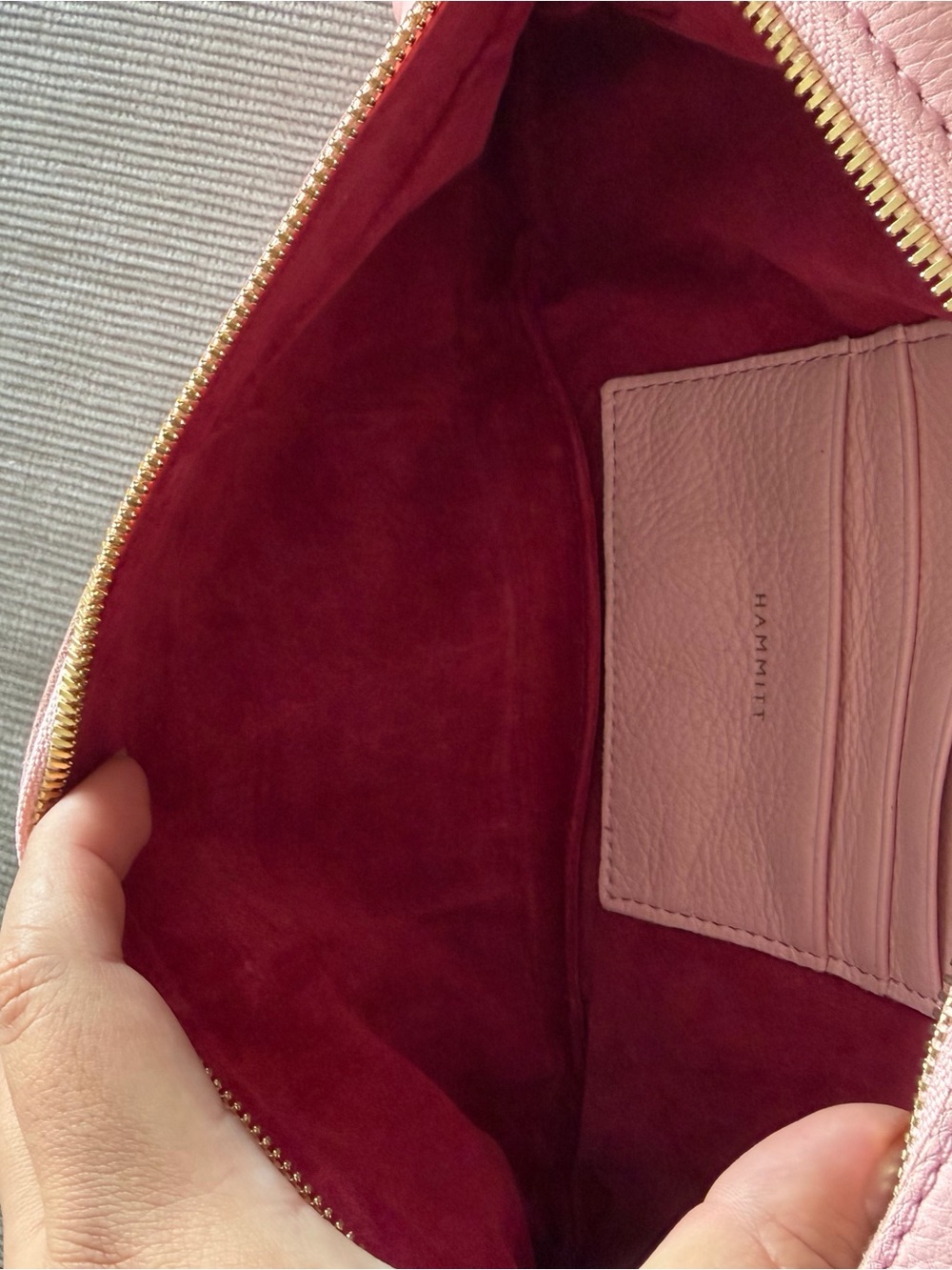 Hammitt Pink Invitation Medium Clutch - Picture 3 of 6